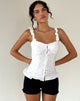 Immagine di Neroli Corsetto Top in Broderie Bianco