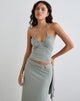 Immagine di Nina Beaded Halter Top in London Fog