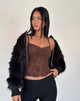 Immagine di Noira Cami Top in Romantic Rose Flock Brown
