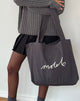 Immagine di Nola Totebag in Beluga con ricamo Motel
