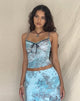 Immagine di Norde Cami Top in Blue Paisley Abstract Rustic