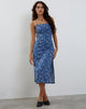 Immagine di Nosita Midi Dress in blu retrò