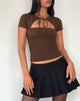 Immagine di Novalie Tie Front Top in Cocoa