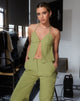 immagine di MOTEL X OLIVIA NEILL Arun Butterfly Top in verde mare sartoriale