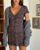 Immagine di Omoni Mini Dress in Red Rose Ditsy Black