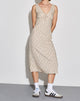 Immagine di Lavisha Midi Dress in blu antico e avorio floreale
