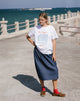 immagine della t-shirt oversize Basic Tee in Riomaggiore Italy White