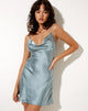 Immagine di Paiva Slip Dress in satin azzurro
