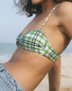 Immagine di Pali Bikini Top in tartan verde