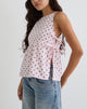 Immagine di Palsi Tie Side Top in rosa con pois medi rosso