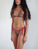 immagine di Lentra Constrast Ties Bikini Bottoms in Rar Leopard
