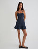 Immagine di Pamina Halter Mini Dress in Denim Indigo
