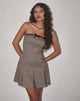 Immagine di Panola Mini Dress in Micro Check Brown