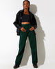 Immagine di Parallel Jeans in verde foresta