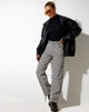 Immagine di Parallel Jeans in Optic Square Bianco e Nero