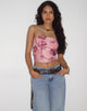 immagine di Peggy Bandeau Top in Watercolour Floral Blush