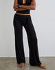 Immagine di Donata, pantalone nero con cintura