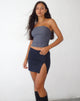 Immagine di Pelma Mini Gonna in Twill Nero
