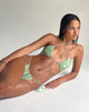 Immagine di Yessy Bikini Top in Abstract Paisley Verde