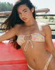 Immagine di Racola Bikini Top in rosa astratto floreale Swim