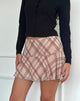 Immagine di Ragna Mini Skirt in Sketchy Stripe Nude