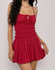Immagine di Rasmil Bubble Mini Dress in Rosso Adrenalina