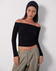 Immagine di Renie Bardot Top in maglia nera
