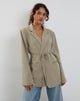 immagine di Mayta Tie Waist Blazer in Tailoring Taupe