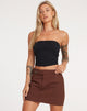immagine di Stina Mini Skirt in Panama Choco