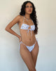 Immagine di Ricoa Bikini Top in Blue Flower Chain