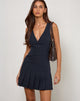 Immagine di Rita Piega Mini Abito in sartoria Navy