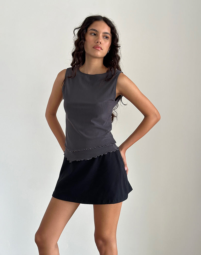 Top asimmetrico Rochie in rete Ocean Storm