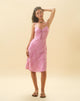 immagine di Ronsha Midi Dress in Wavy Polka viola