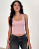 Immagine di Roxe Gilet Top a costine in rosa Lady