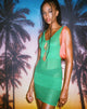 immagine di MOTEL X BARBARA Rurouni Mini Dress in verde
