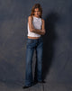 Immagine di Rigid Low Rise Flare Jeans in Mid Blue Used