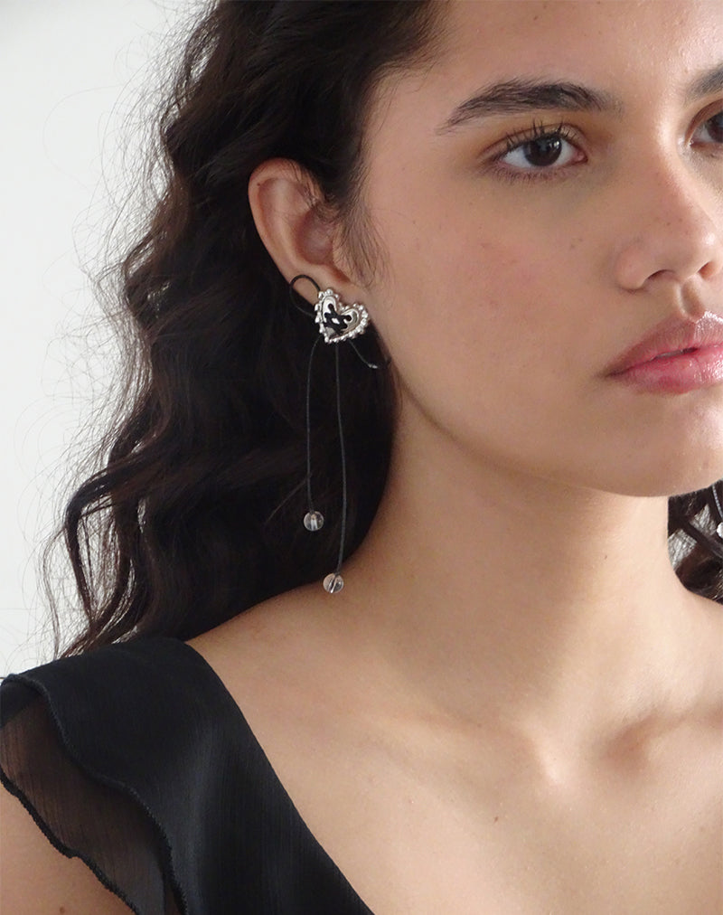 Orecchini con fiocco Sadie in argento
