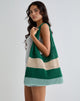 Immagine di Zuni Borsa a maglia a righe verde blu