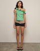 Immagine di Sanamu Frill Top in Mini Gingham Verde