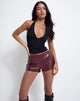 Immagine di Sanne Hot Pants in PU Borgogna