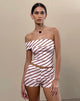 Immagine di Ciana Hot Pants a righe diagonali rosa