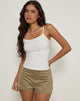 Immagine di Saumya Hot Pant in finto camoscio grigio fungo