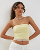 Immagine di Seka Bandeau Mesh Top in Lemon