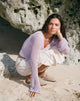 Immagine di Septa Cropped Knit Cardigan in Lilla