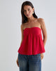 Immagine di Setsuko Bandeau Longline Top in Red