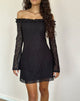 Immagine di Severine Bardot Mini Dress Lace Nero