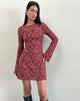 Immagine del vestito Sevila in maglia burnout marrone
