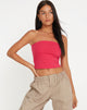 immagine di Shae Bandeau Top in Rosa Fuschia