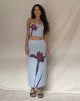 immagine di Lassie Midi Skirt in Mint Flower Placement