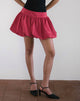 immagine di Kiyowo Puffball Mini Skirt in rosso Adrenaline